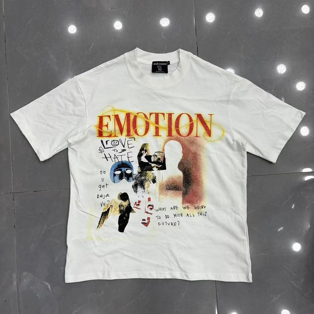 Mixed Emotion Character Graphic Tee