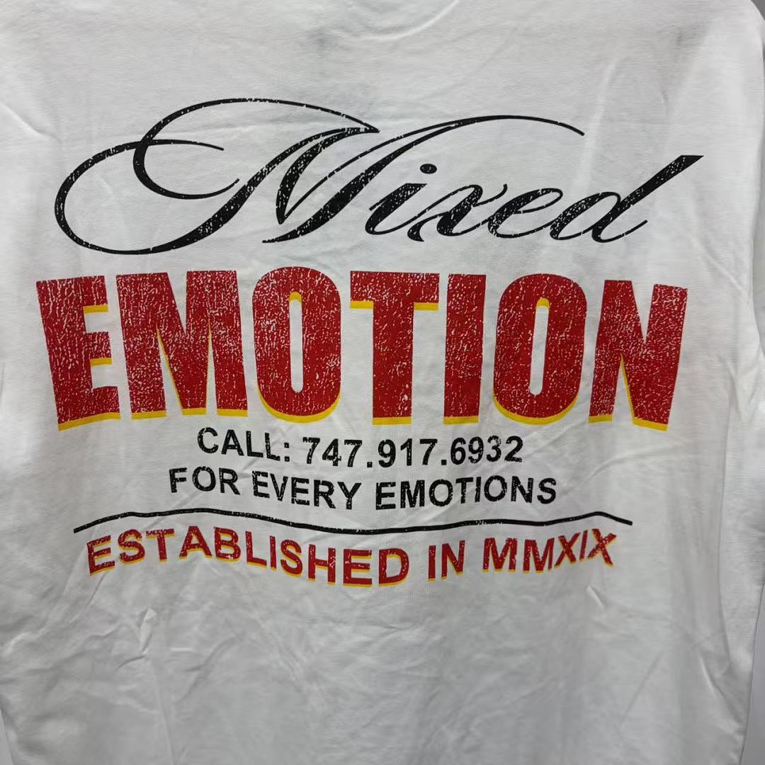 Mixed Emotion Graphic Illustration T-Shirt