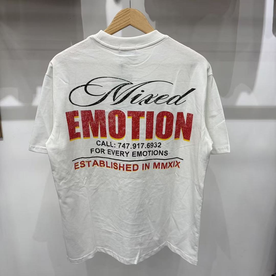 Mixed Emotion Graphic Illustration T-Shirt