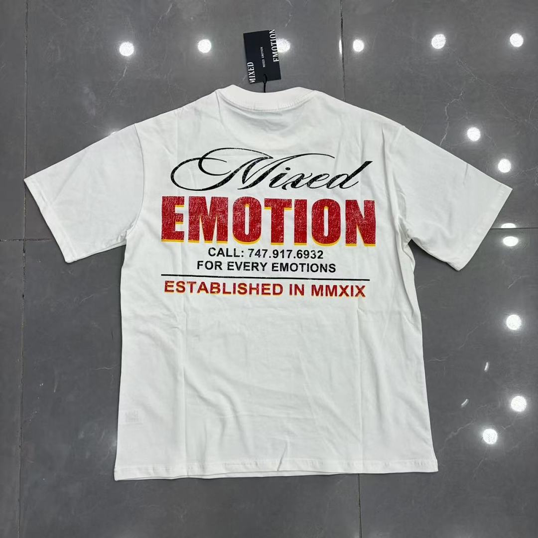 Mixed Emotion Graphic Illustration T-Shirt