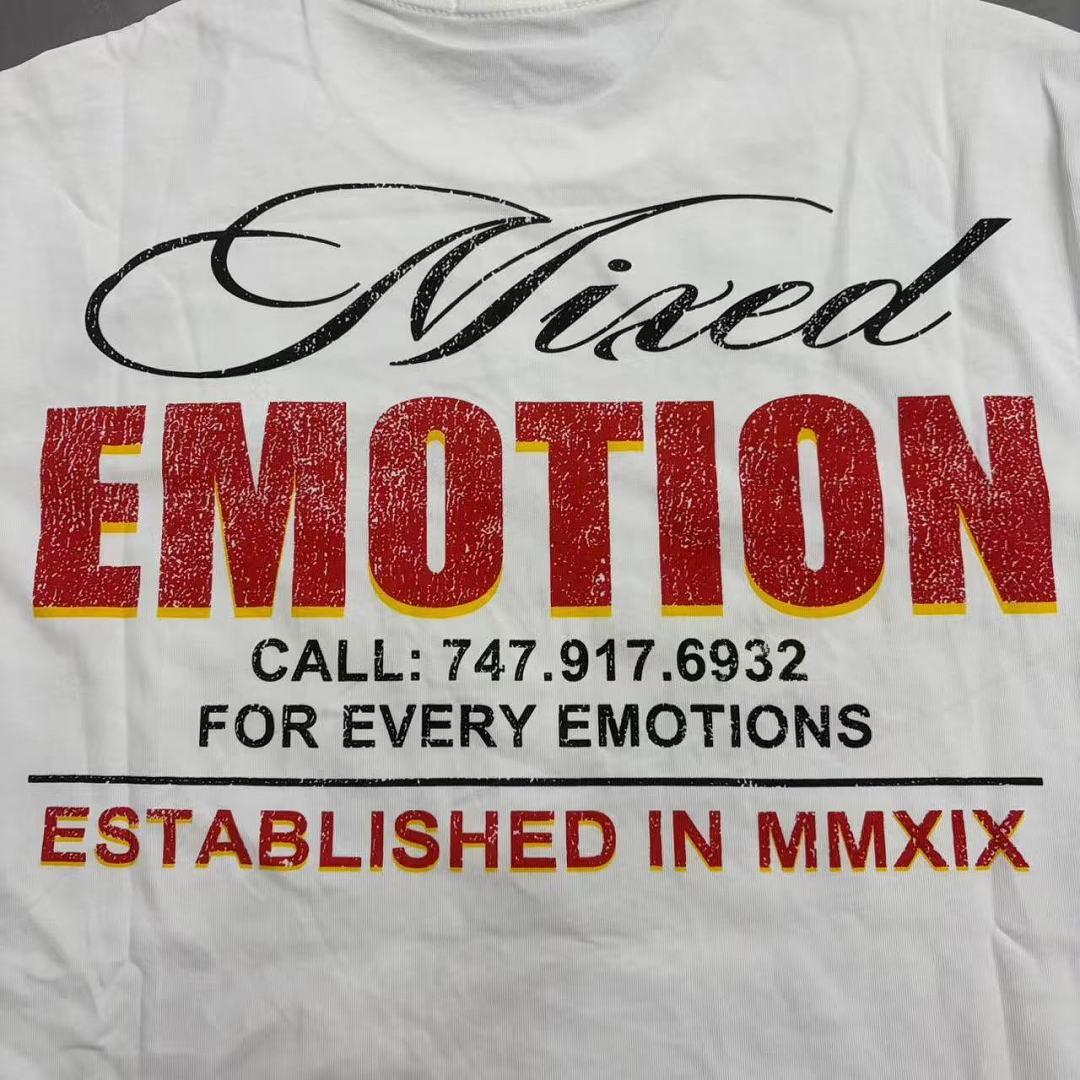 Mixed Emotion Graphic Illustration T-Shirt