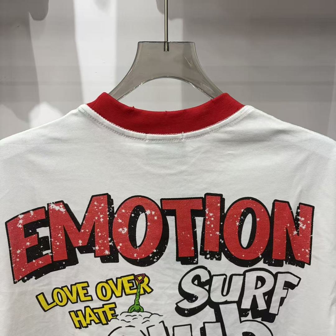 Mixed Emotion Contrast Trim Graphic Tee
