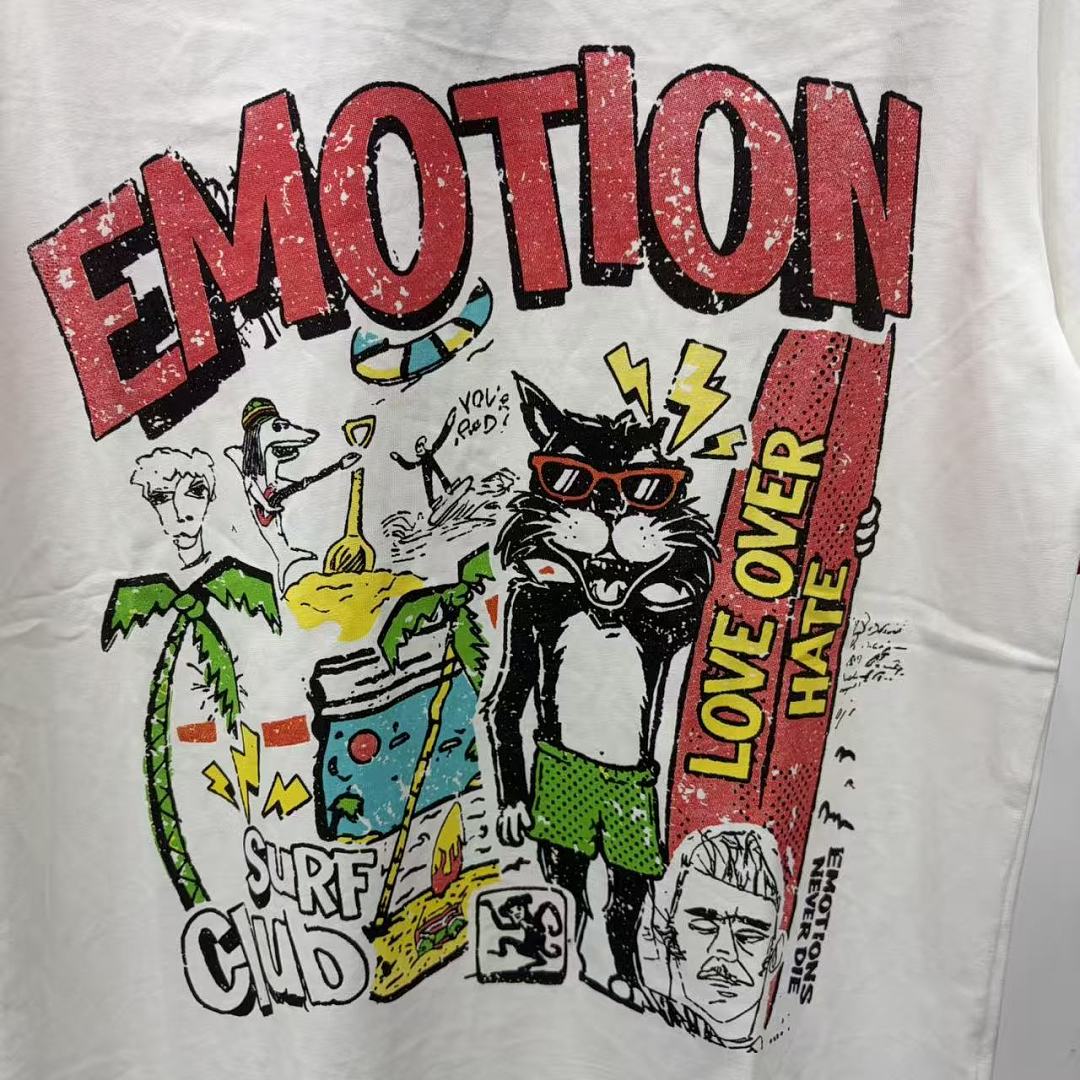 Mixed Emotion Contrast Trim Graphic Tee