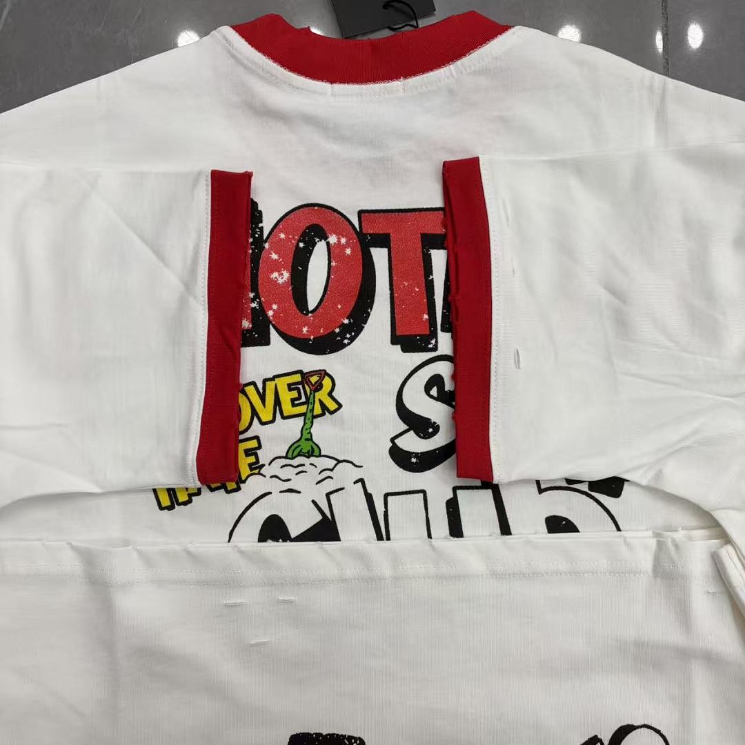 Mixed Emotion Contrast Trim Graphic Tee