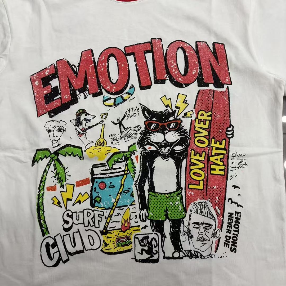 Mixed Emotion Contrast Trim Graphic Tee
