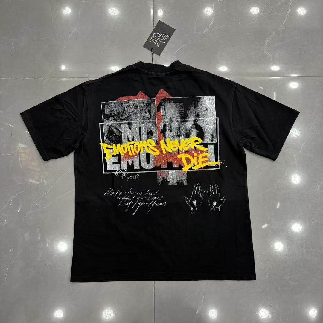 Mixed Emotion Washed Graphic T-Shirt