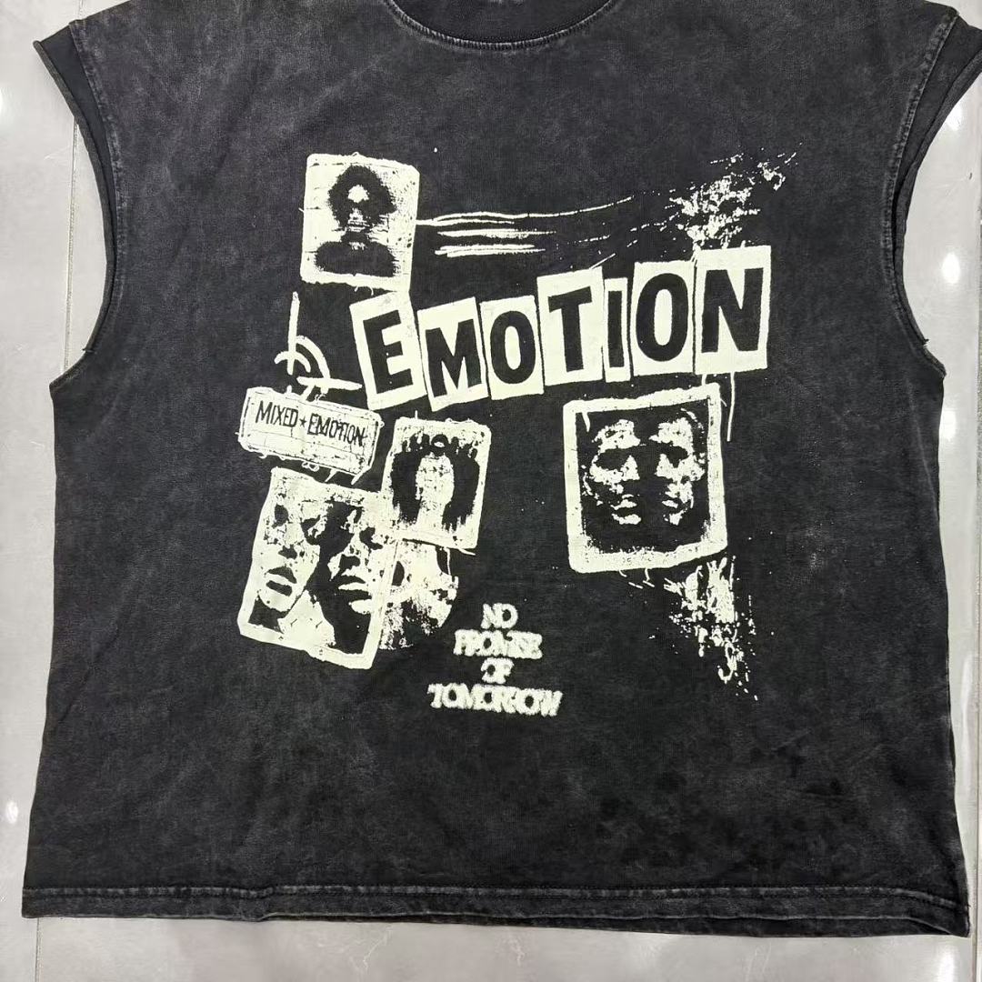 Mixed Emotion Layered Archive Sleeveless Top