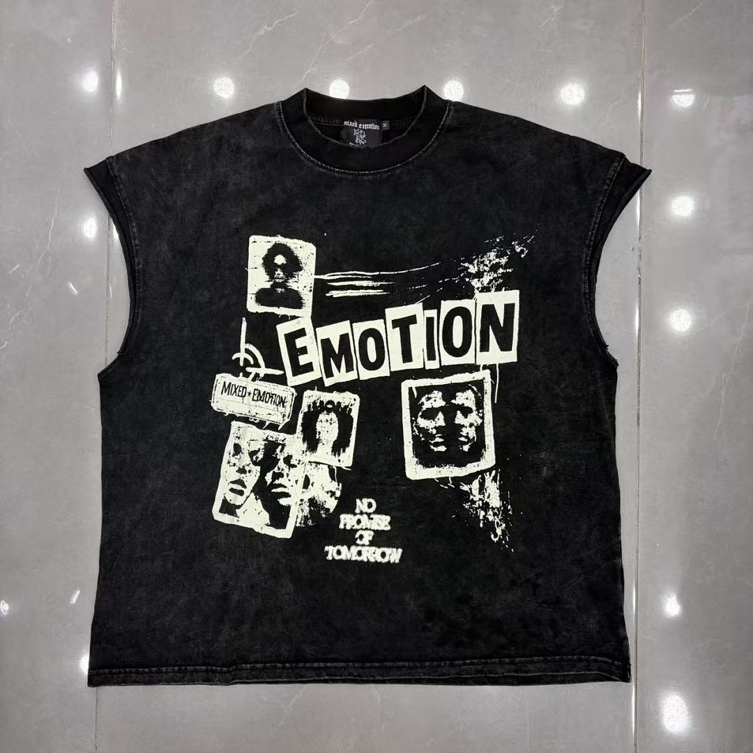 Mixed Emotion Layered Archive Sleeveless Top