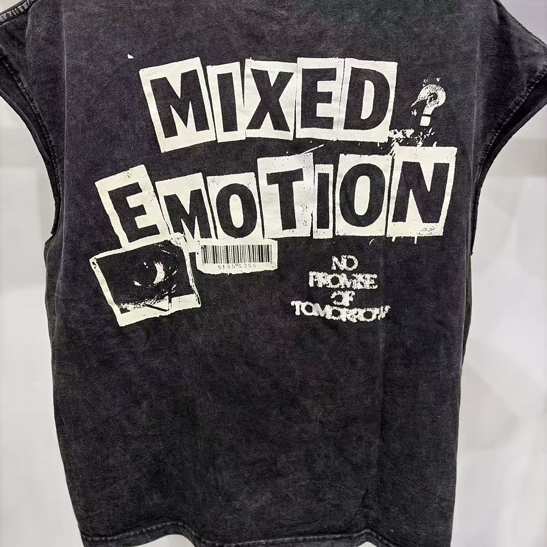 Mixed Emotion Layered Archive Sleeveless Top