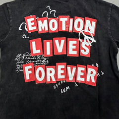 Mixed Emotion Contrast Panel Graphic Tee