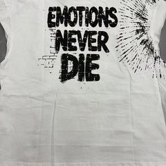 Mixed Emotion Distressed Sketch Sleeveless Top