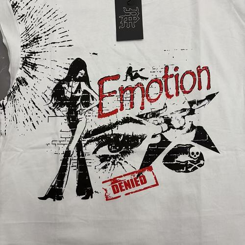 Mixed Emotion Distressed Sketch Sleeveless Top
