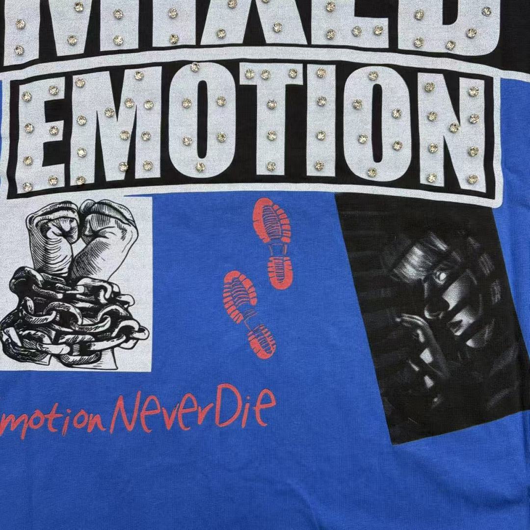 Mixed Emotion Panel Graphic Street T-Shirt