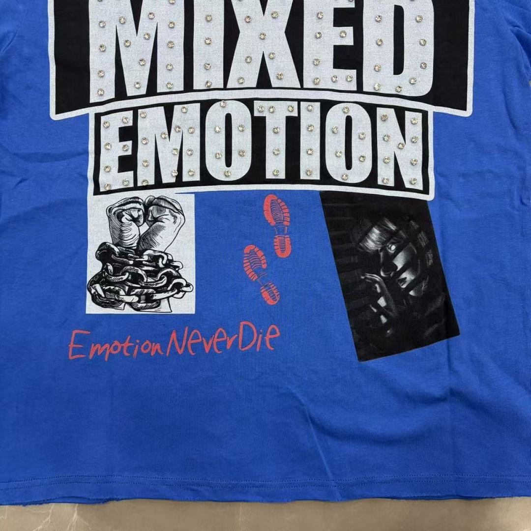 Mixed Emotion Panel Graphic Street T-Shirt
