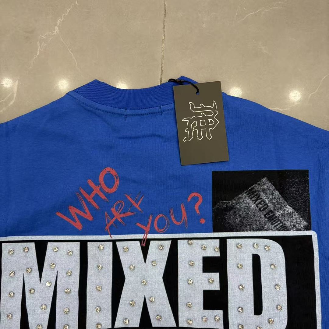 Mixed Emotion Panel Graphic Street T-Shirt
