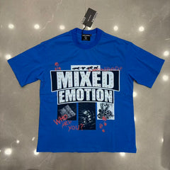 Mixed Emotion Panel Graphic Street T-Shirt