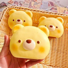 Slow Rising Squishy Bear Head Stress Relief Decompression Toy
