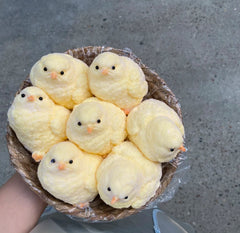 Flocked Chicken ✨tuition squishy toy