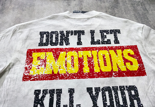 Mixed Emotion Distressed Figure Graphic Tee