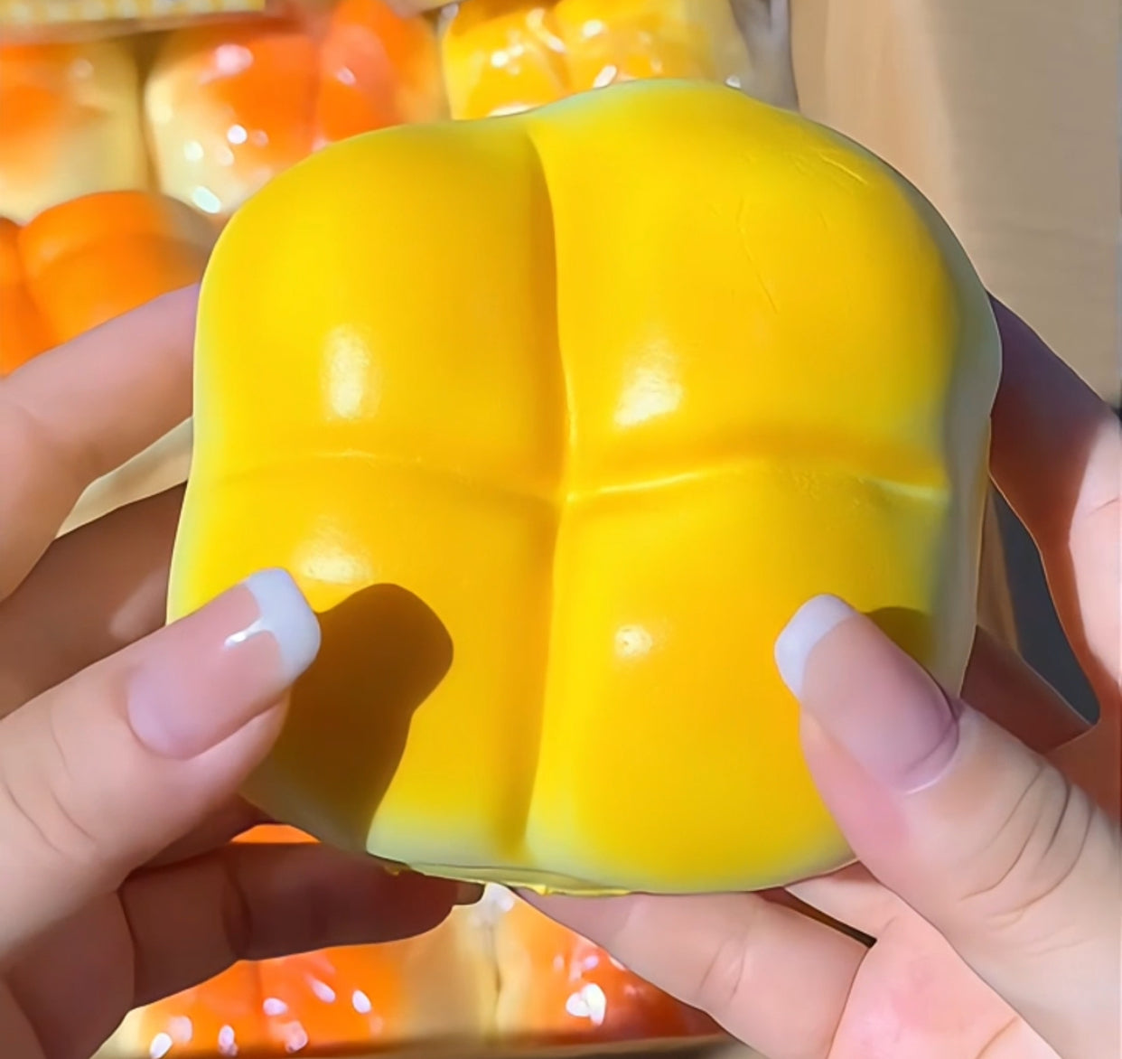 4-grid bread Slow-Rise ruirui Squishy toy
