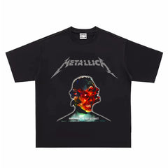 Metallica T-shirt Band Rock Metal Hardwired to Self Construct High Street Loose