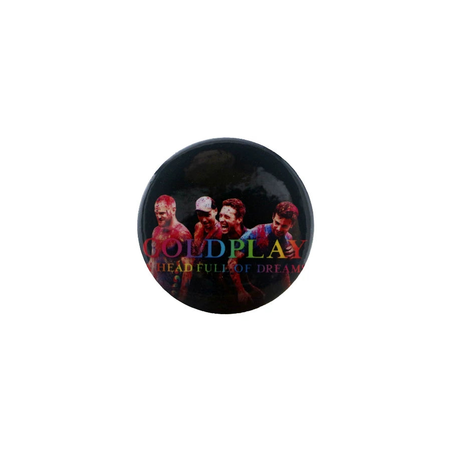 Rock Band Badge Brooch COLDPLAY Band Badge THE WHO Original Design Badge