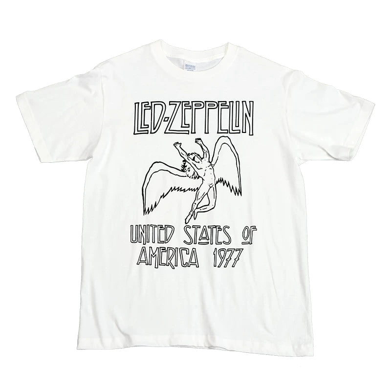 Led Zeppelin Gunslinger Metallica The Beatles Pinkfloyd Nirvana Rock Short Sleeve T-shirt