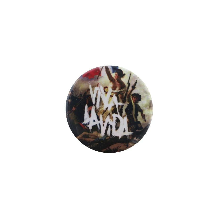 Rock Band Badge Brooch COLDPLAY Band Badge THE WHO Original Design Badge