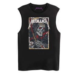 Metallica Rock Sleeveless T-shirt King of Metal Men's Loose Sleeveless Tank Top (10)