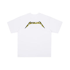 Metal band short sleeved t-shirt Metallica rock poster style men's and women's round neck pure cotton James Hetfield