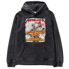 Metallica metal band James Hetfield punk distressed washed retro batik hooded sweatshirt (7)