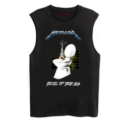 Metallica Rock Sleeveless T-shirt King of Metal Men's Loose Sleeveless Tank Top (3)