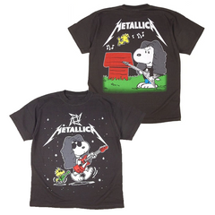 METALLICA Metal Kings band x Snoopy collaboration T-shirt